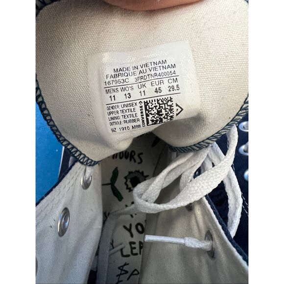 Converse Sean Pablo X Chuck Taylor All Star Pro Navy 167953C size 11 - Picture 5 of 6